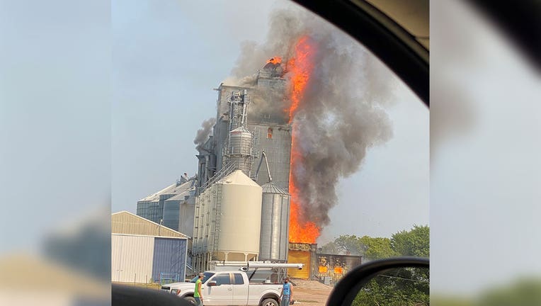 Clinton Mn Grain Elevator Fire