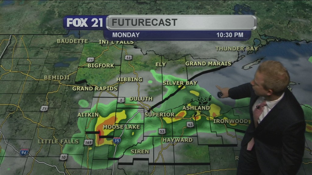 Monday Evening Northland Weather Forecast