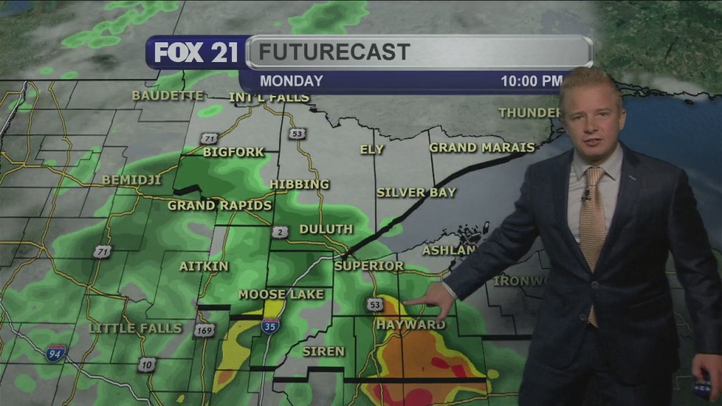 Sunday Evening Northland Weather Forecast