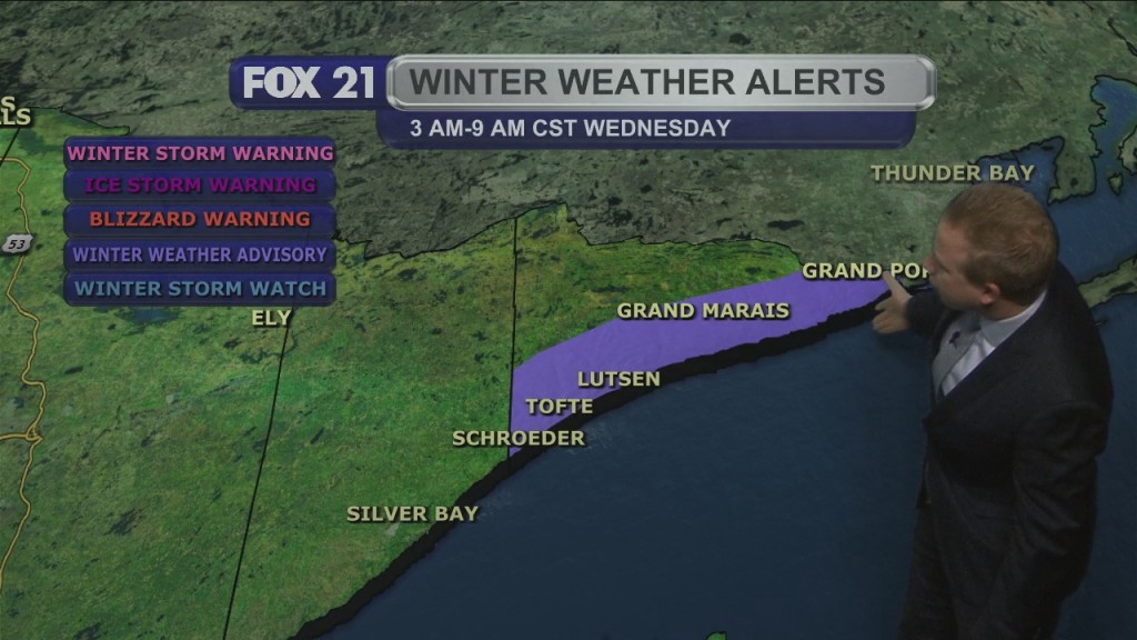 Tuesday Evening Northland Forecast