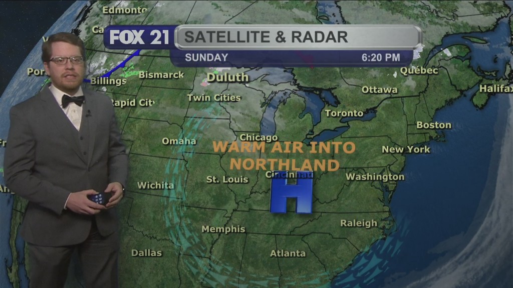 Sunday Evening Northland Forecast