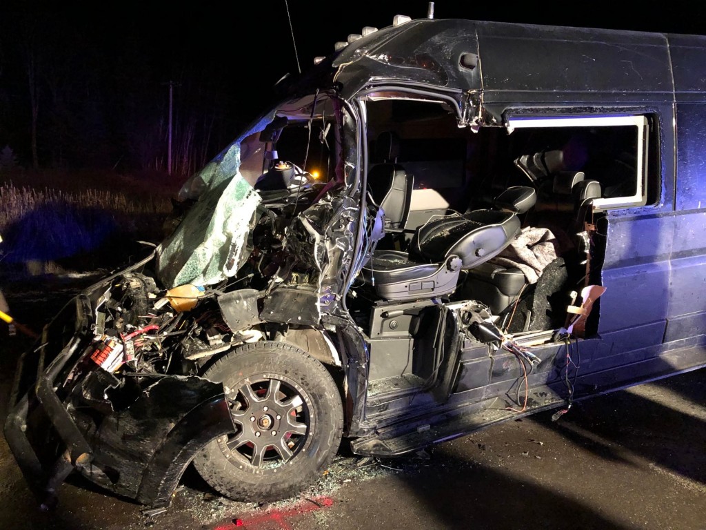 Bus Vs Van Accident