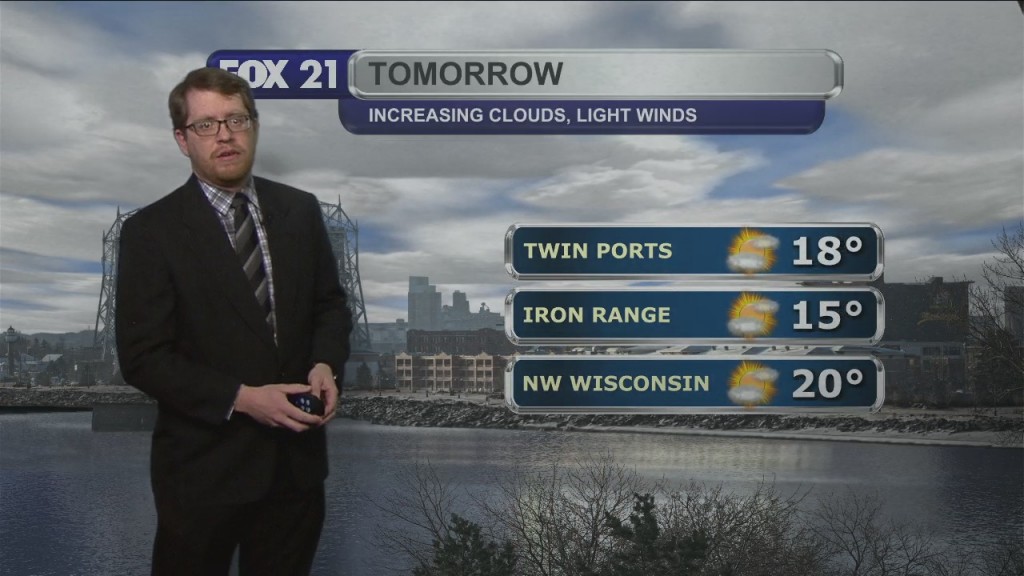 Saturday Evening Northland Forecast