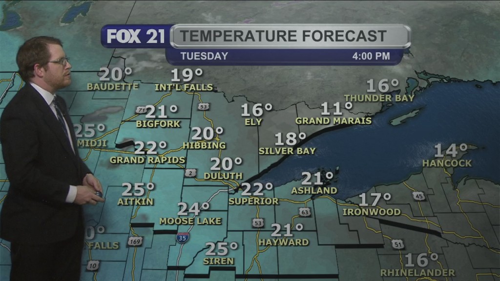 Tuesday Morning Northland Forecast