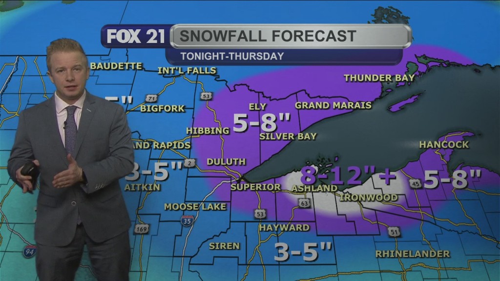 Tuesday Evening Northland Forecast