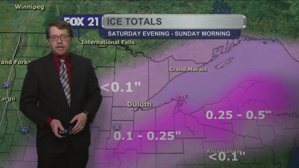 Saturday Evening Northland Forecast