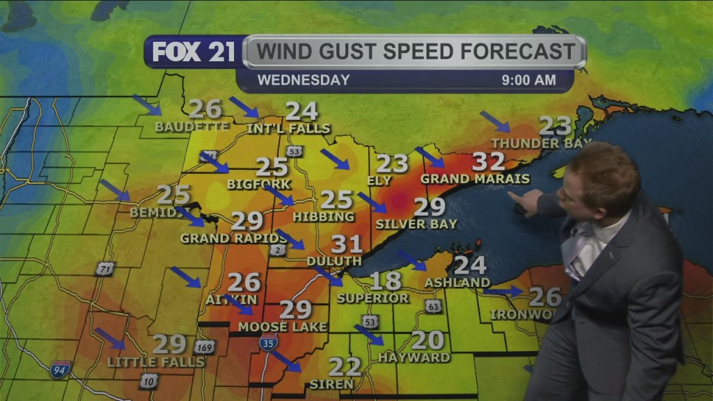 Tuesday Evening Northland Forecast