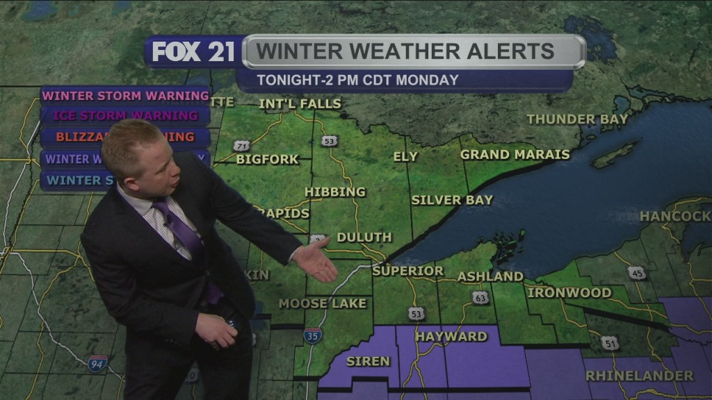Sunday Night Northland Forecast