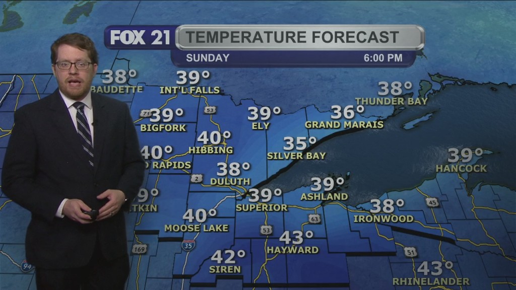 Saturday Evening Northland Forecast