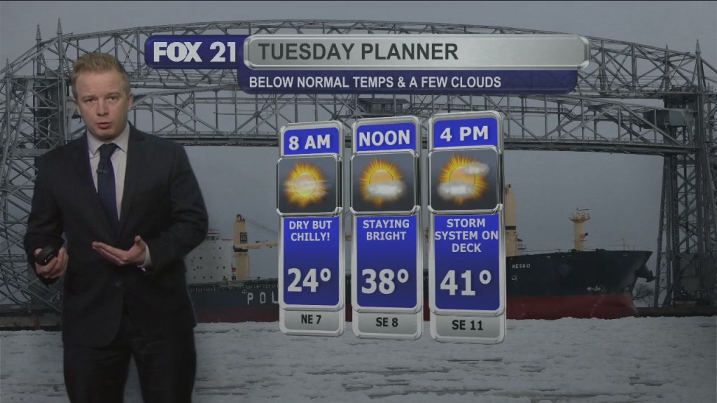 Monday Night Northland Forecast