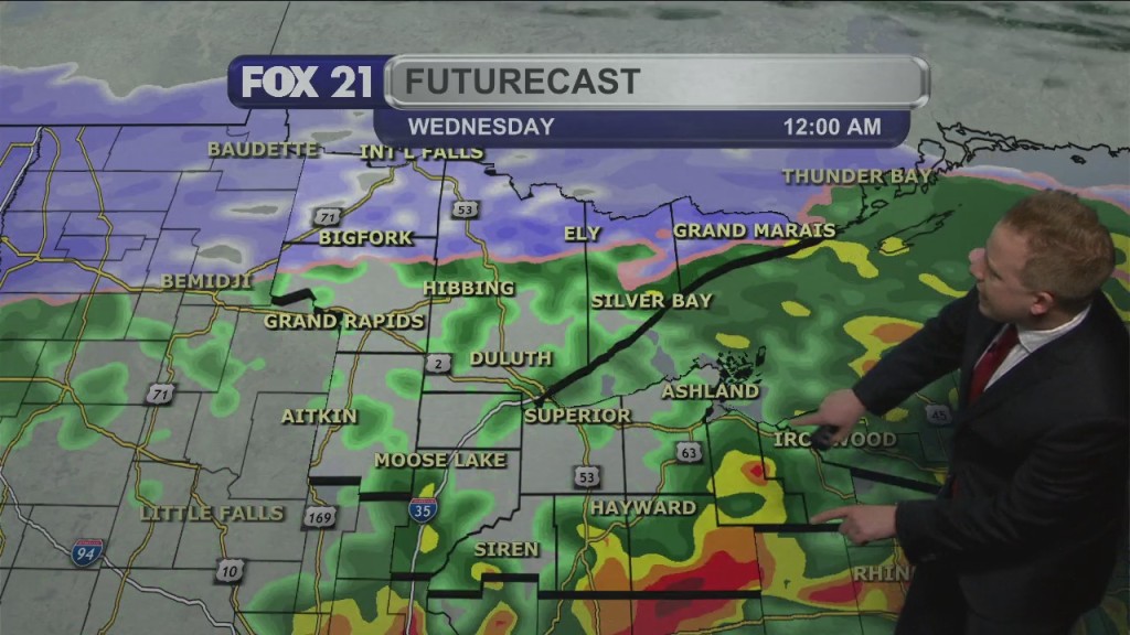 Tuesday Evening Northland Forecast