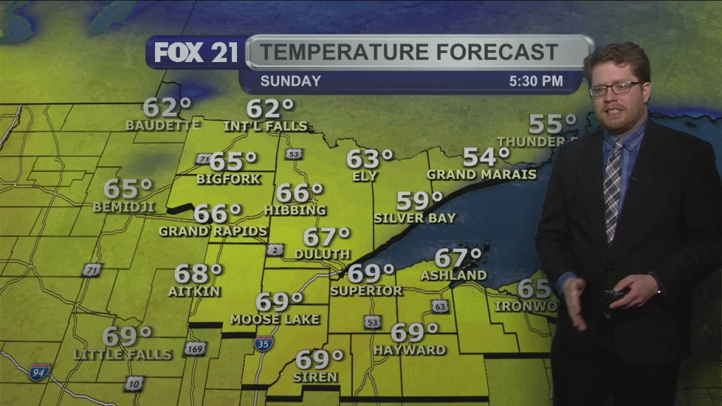 Saturday Evening Northland Forecast