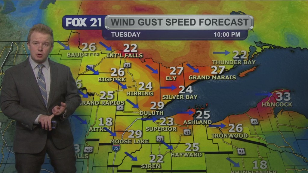 Tuesday Night Northland Forecast