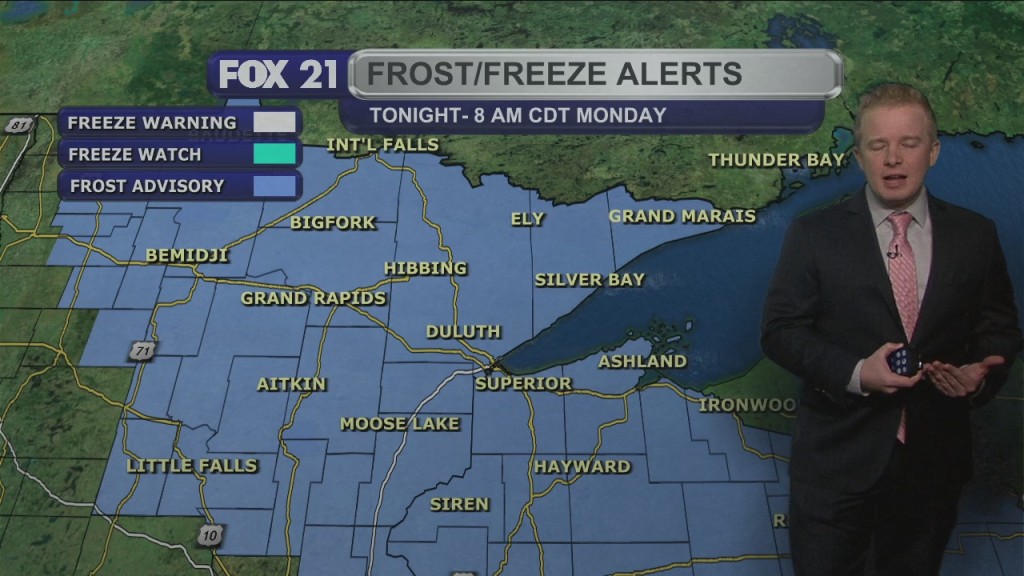 Sunday Night Northland Weather Forecast