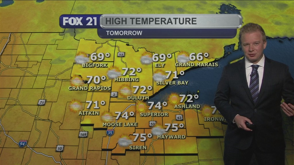 Tuesday Evening Northland Forecast