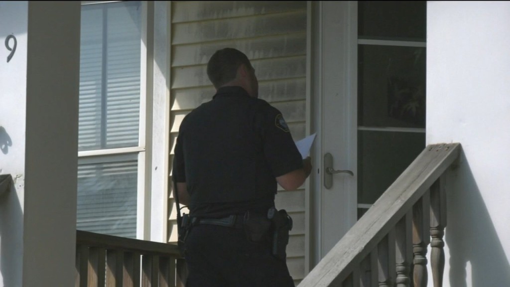 Police Chat With College Students