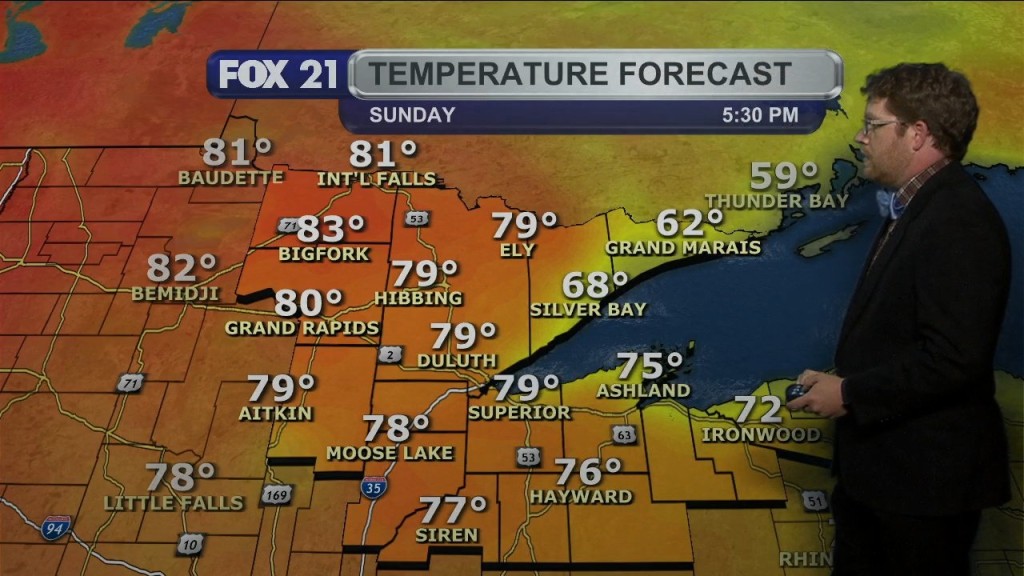 Saturday Evening Northland Forecast
