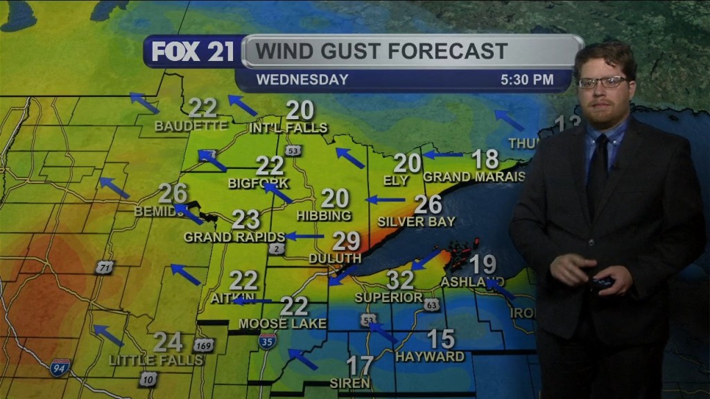 Tuesday Evening Northland Forecast