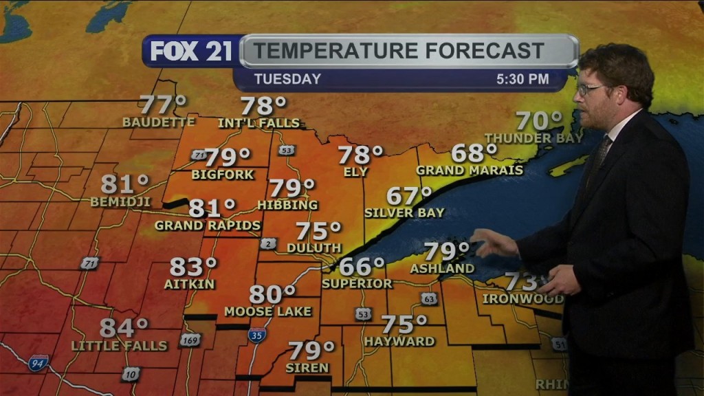 Monday Evening Northland Forecast