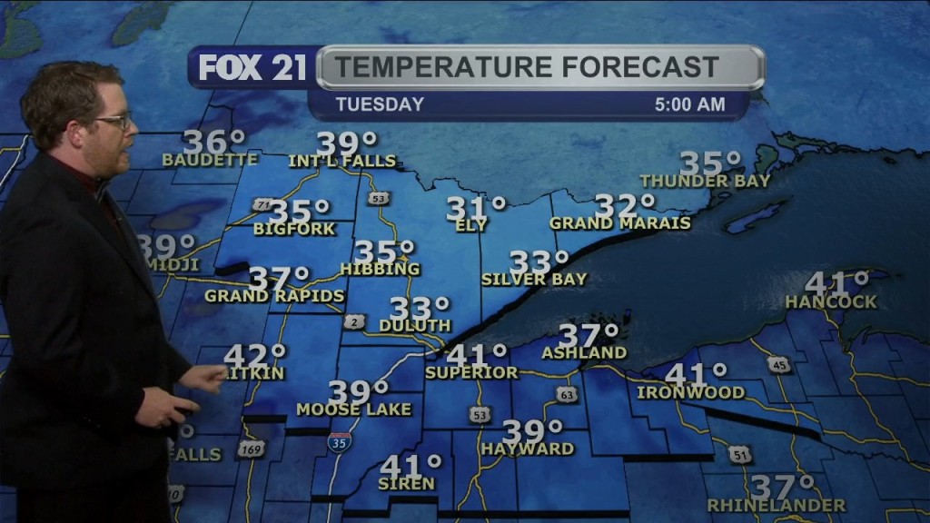 Sunday Evening Northland Forecast