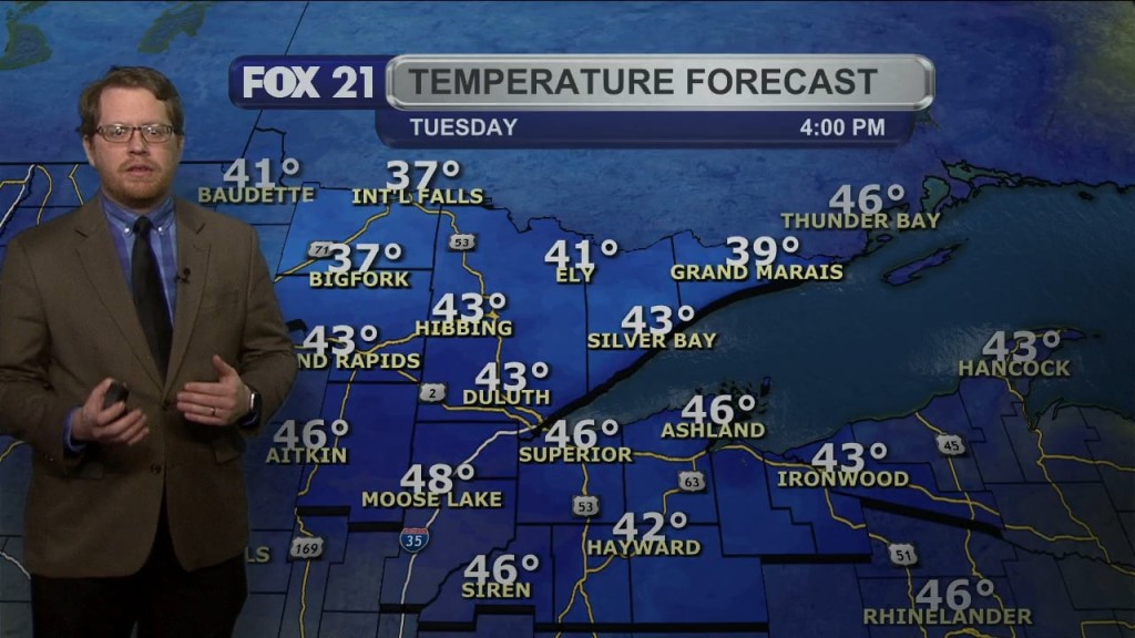 Monday Evening Northland Forecast