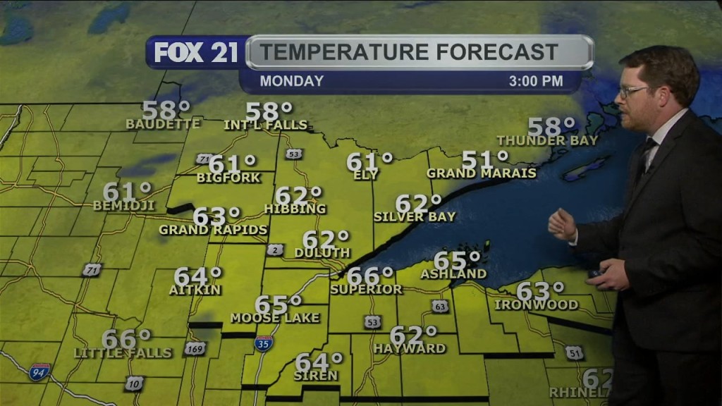 Sunday Evening Northland Forecast