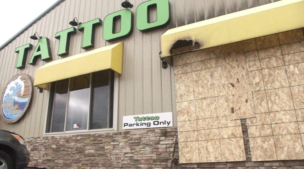 Gitchee Gumee Tattoo Fire