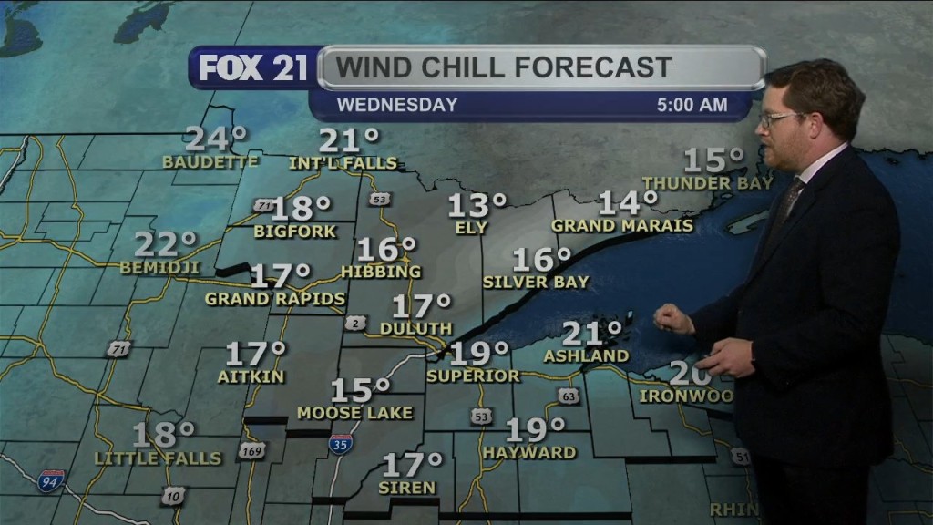 Tuesday Evening Northland Forecast