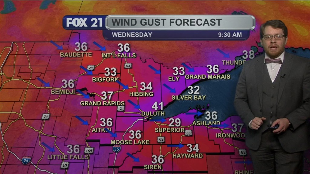 Tuesday Evening Northland Forecast
