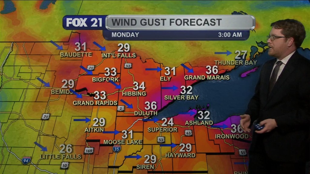 Sunday Evening Northland Forecast