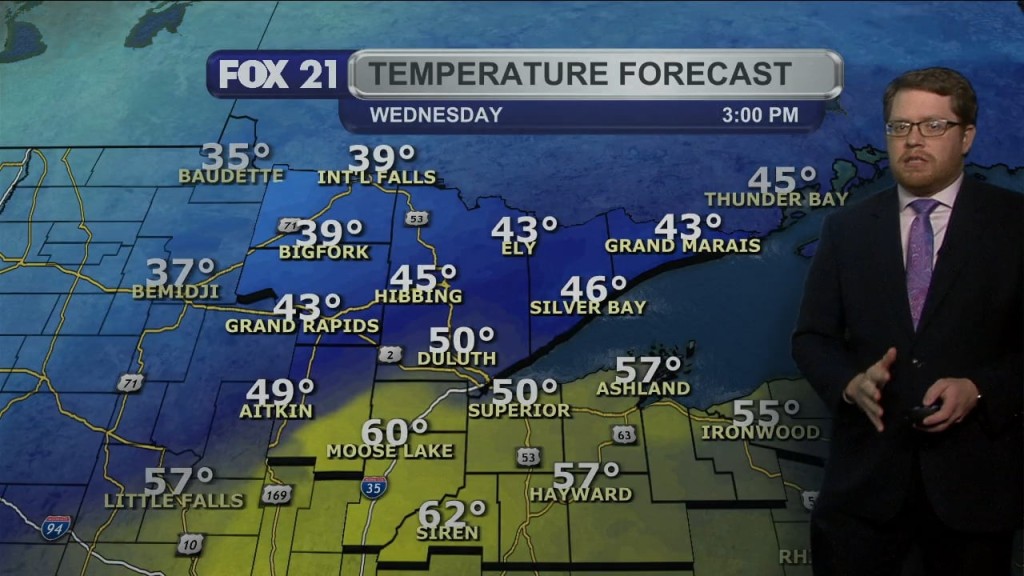 Tuesday Evening Northland Forecast