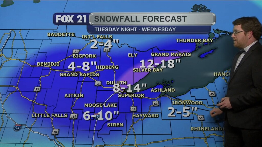 Monday Evening Northland Forecast