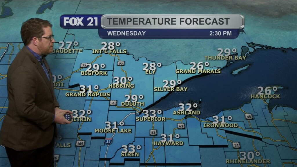 Tuesday Evening Northland Forecast
