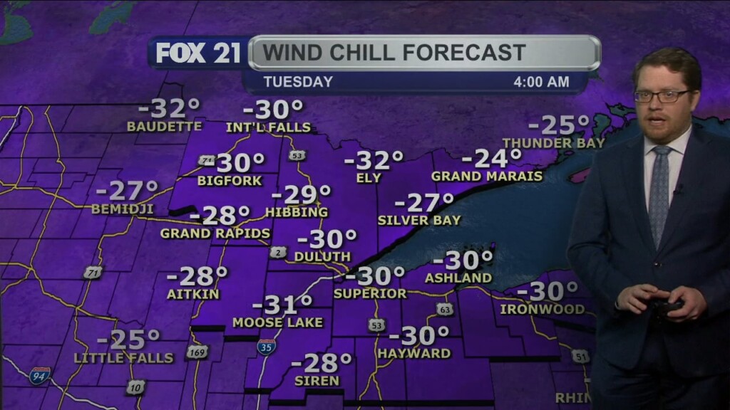 Monday Evening Northland Forecast