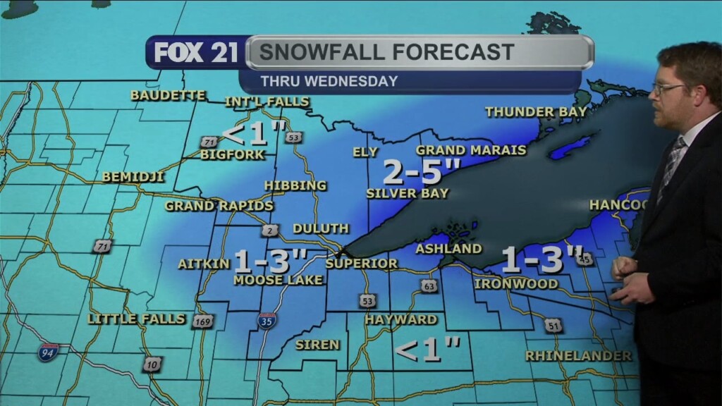 Tuesday Evening Northland Forecast