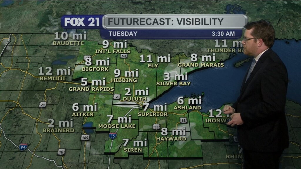 Monday Evening Northland Forecast