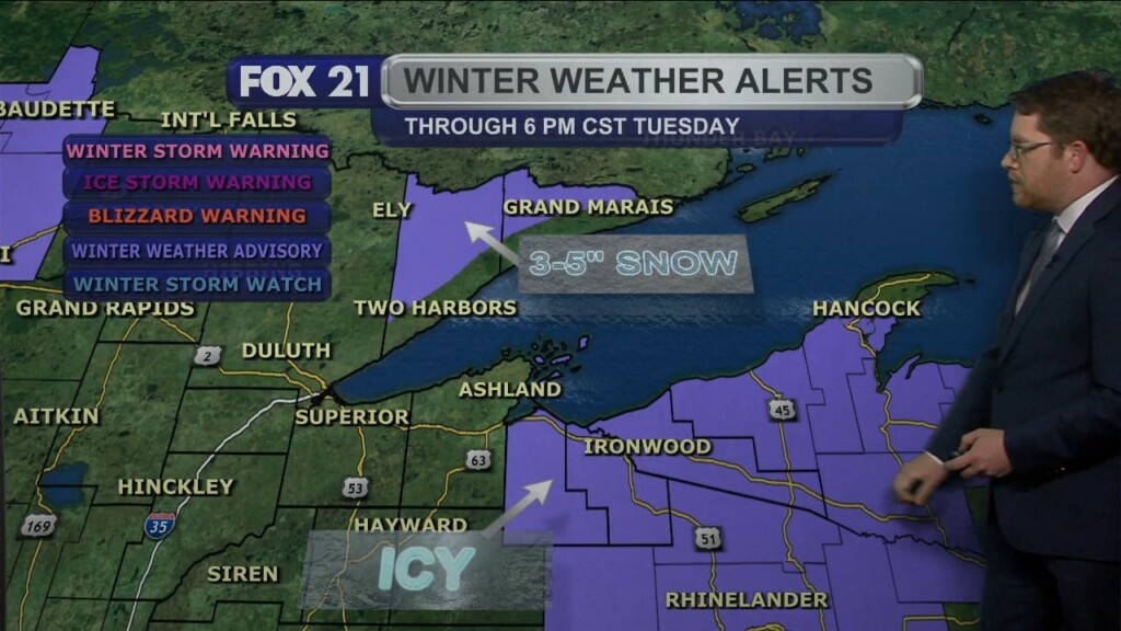 Monday Evening Northland Forecast