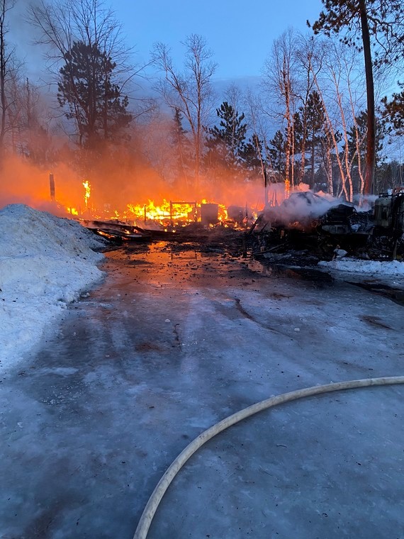 Home Destroyed By Fire