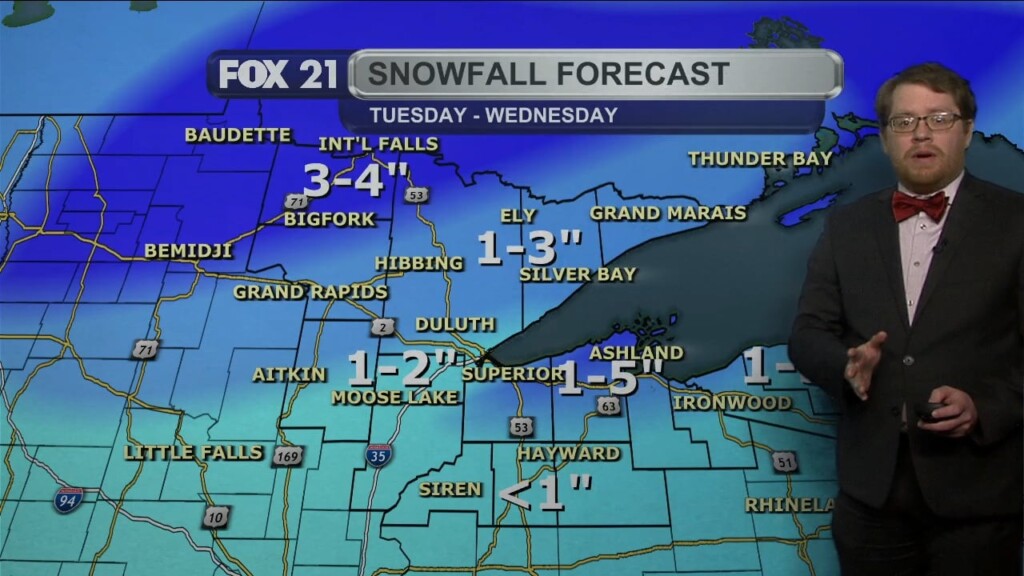 Tuesday Evening Northland Forecast