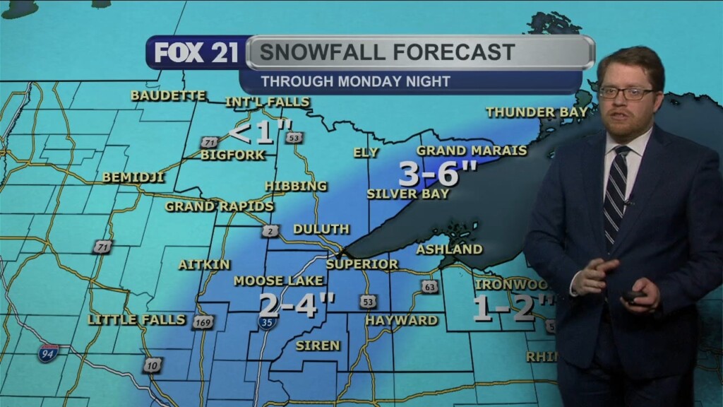 Monday Evening Northland Forecast