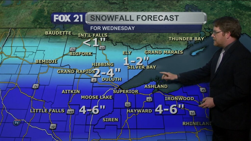 Tuesday Evening Northland Forecast