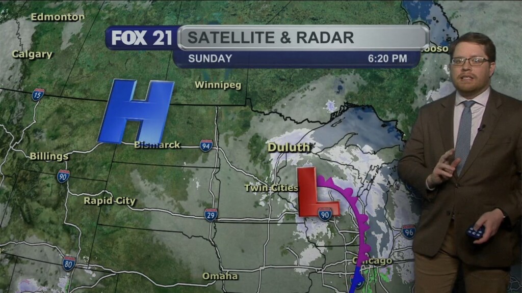Sunday Evening Northland Forecast