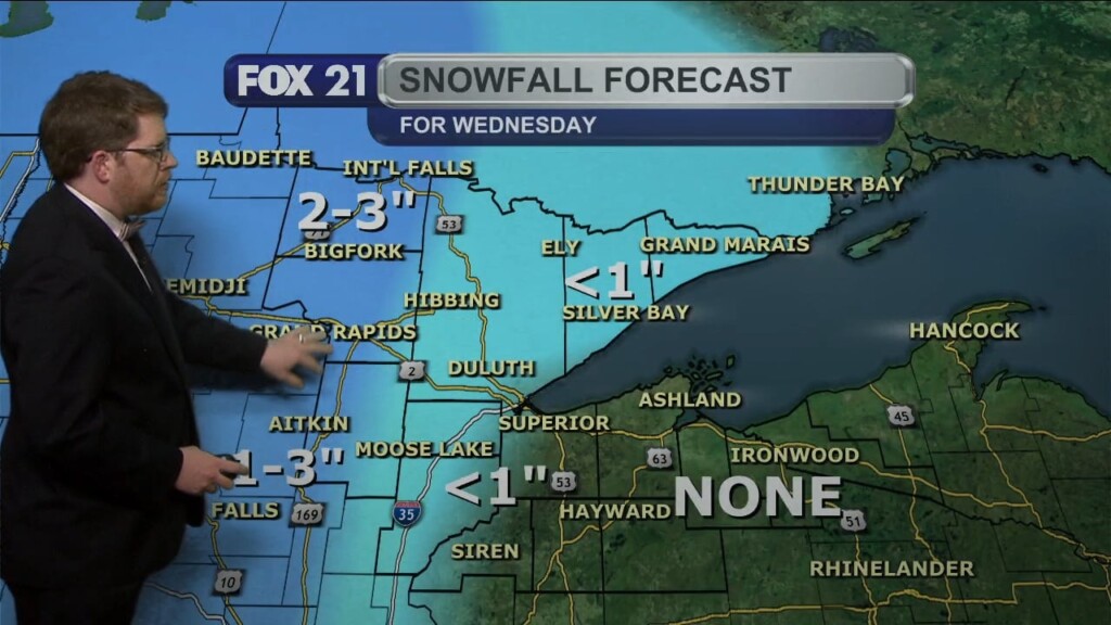 Tuesday Evening Northland Forecast