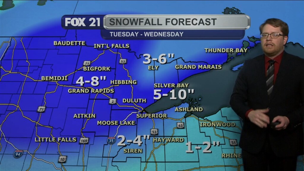 Monday Evening Northland Forecast