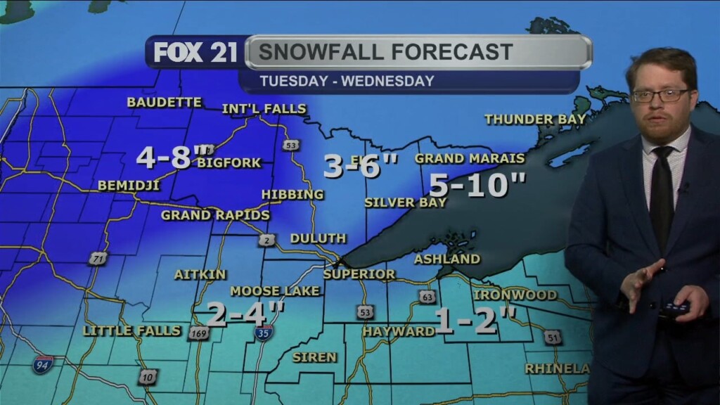 Tuesday Evening Northland Forecast