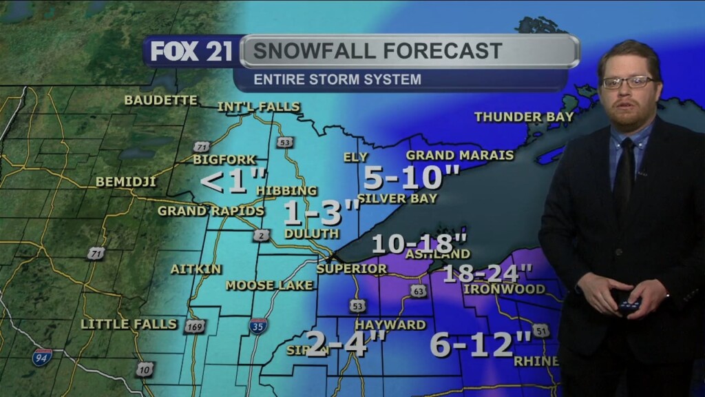 Sunday Evening Northland Forecast