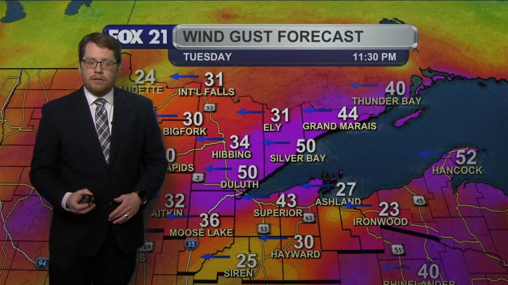 Monday Evening Northland Forecast