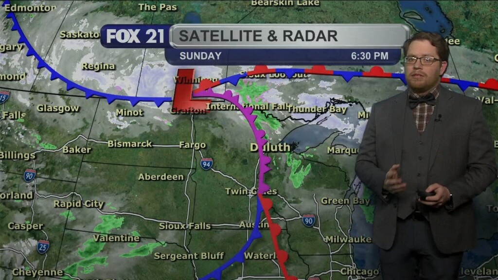 Sunday Evening Northland Forecast