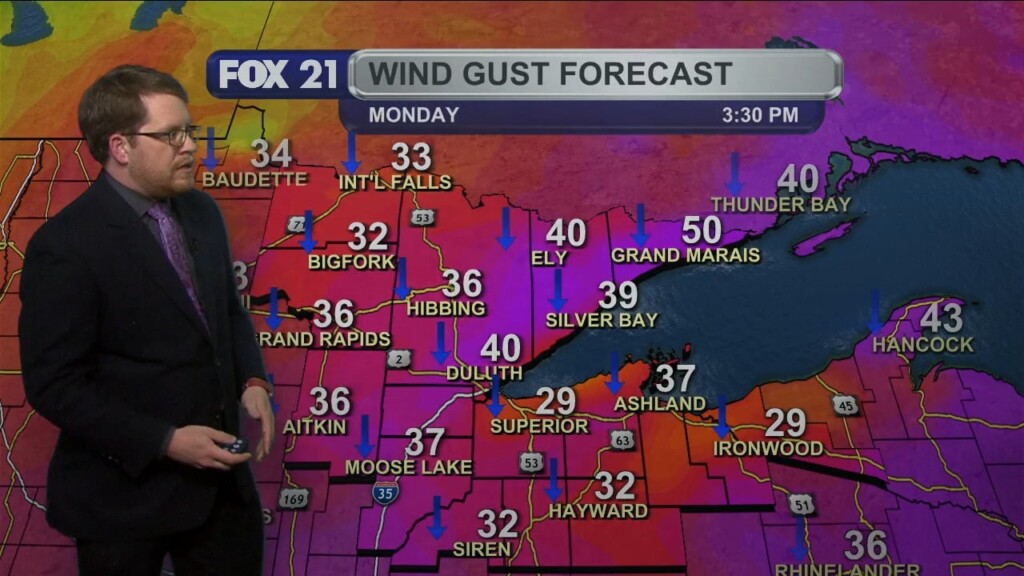 Sunday Evening Northland Forecast