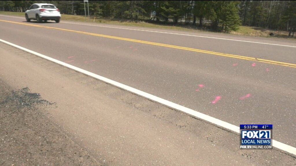 Two Harbors Rock Through Windshield